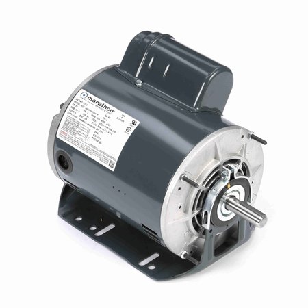 MARATHON Fan and Blower HVAC/R Motor, 1 HP, 1 phase, 1800 RPM, 115/208-230 V, 56 Frame, ODP B311